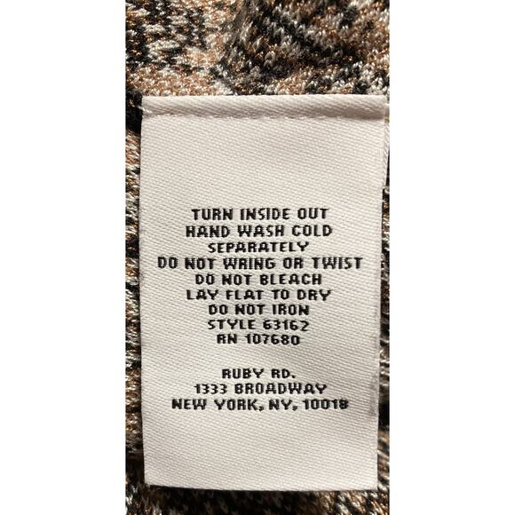 Womens Ruby Rd Snakeskin Pattern Cardigan Long Sleeve SharkBite Hem Multi S - Picture 9 of 10